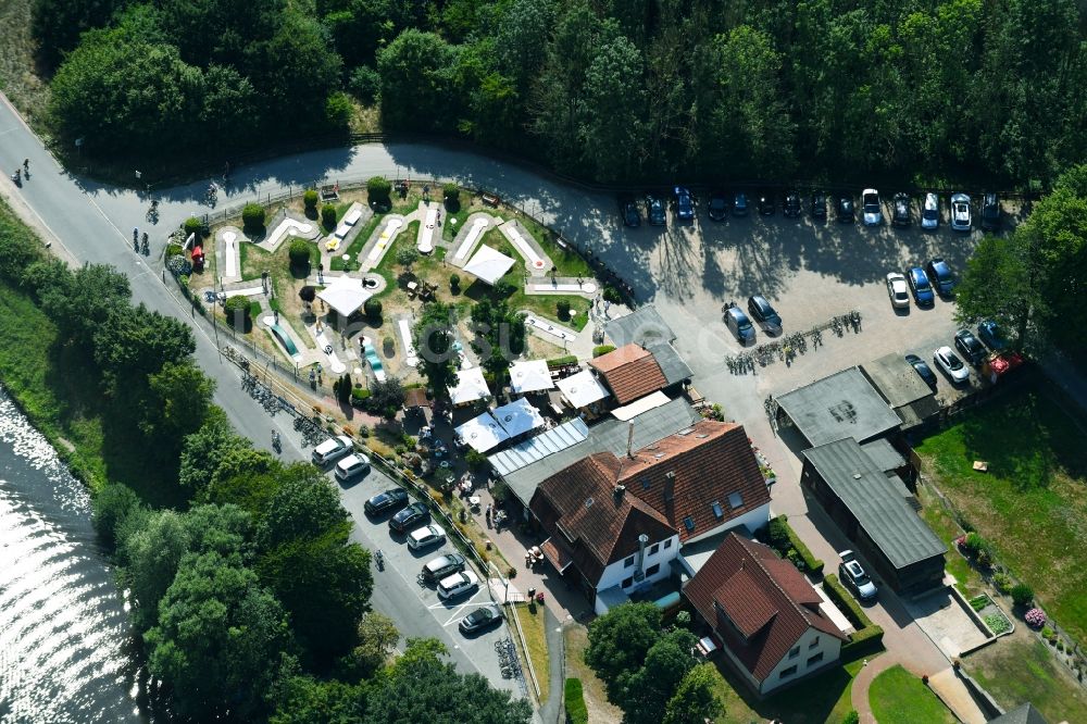 Luftbild Bremen - Mini- Golfanlage und Restaurant Zum Platzhirsch am Kuhgrabenweg in Bremen, Deutschland