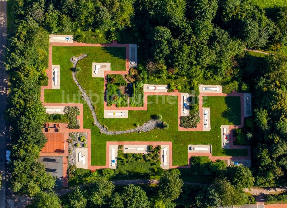 Kirchlengern von oben - Minigolf Anlage Espelpark in Kirchlengern im Bundesland Nordrhein-Westfalen