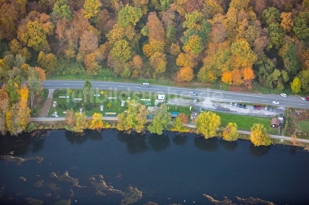 Luftaufnahme Herdecke - Minigolfplatz Klute's Minigolf-Oase in Herdecke im Bundesland Nordrhein-Westfalen