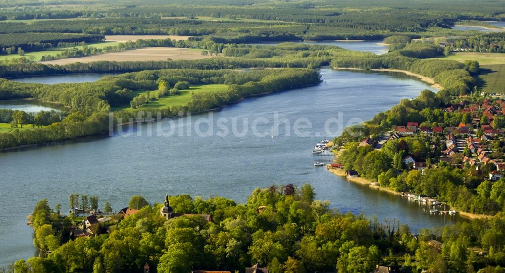 Luftaufnahme Mirow - Mirower See in Mirow im Bundesland Mecklenburg-Vorpommern