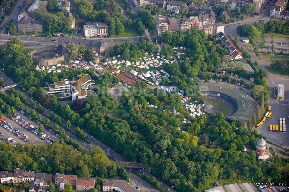 Mülheim an der Ruhr aus der Vogelperspektive: Mittelalter-Spektakulum in Mülheim an der Ruhr