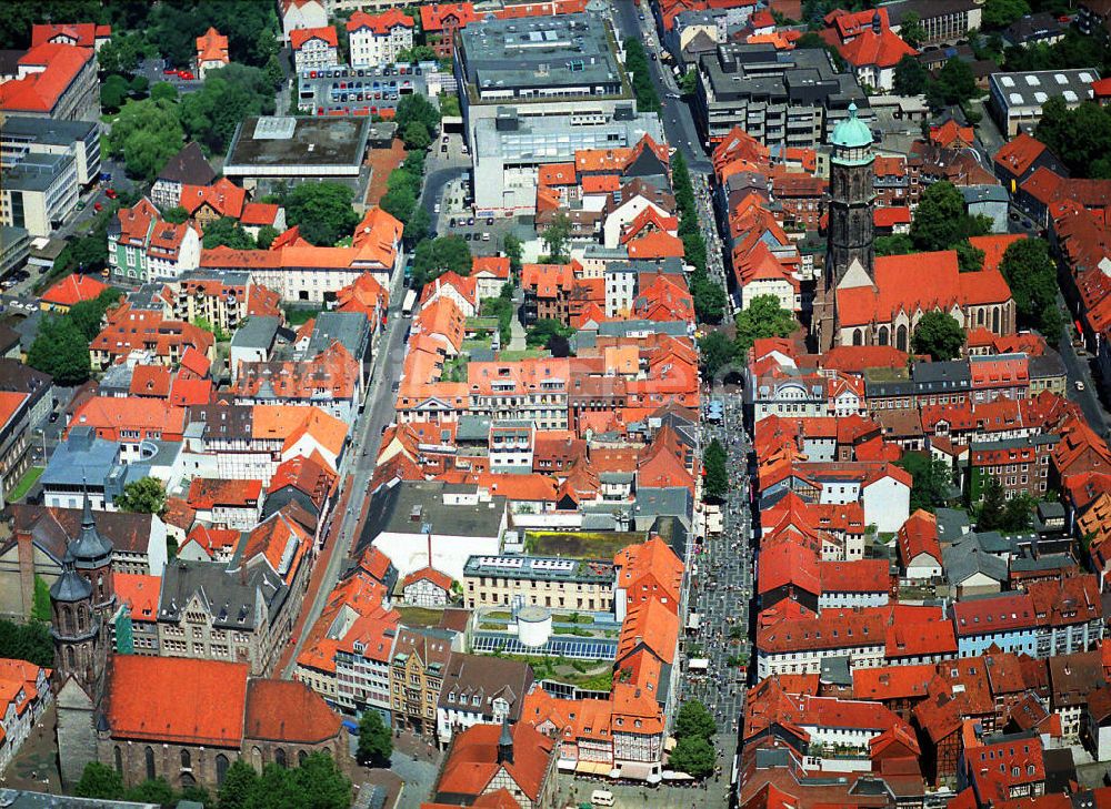 Göttingen aus der Vogelperspektive: Mittelpunkt der Göttinger Altstadt