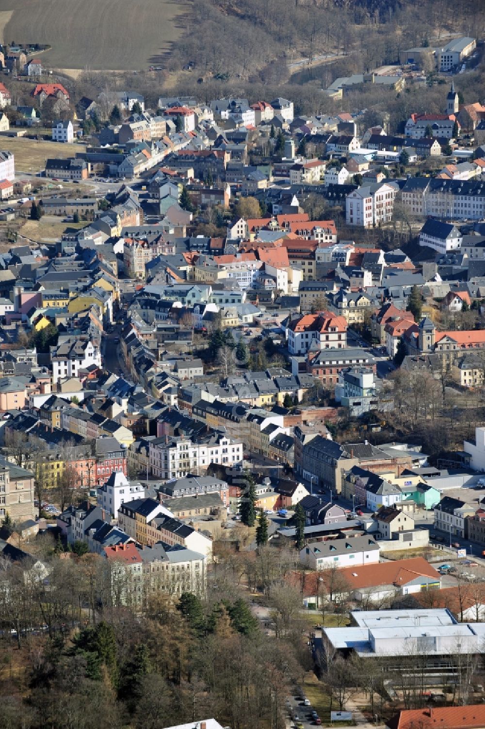 Luftaufnahme Mittweida - Mittweida im Bundesland Sachsen