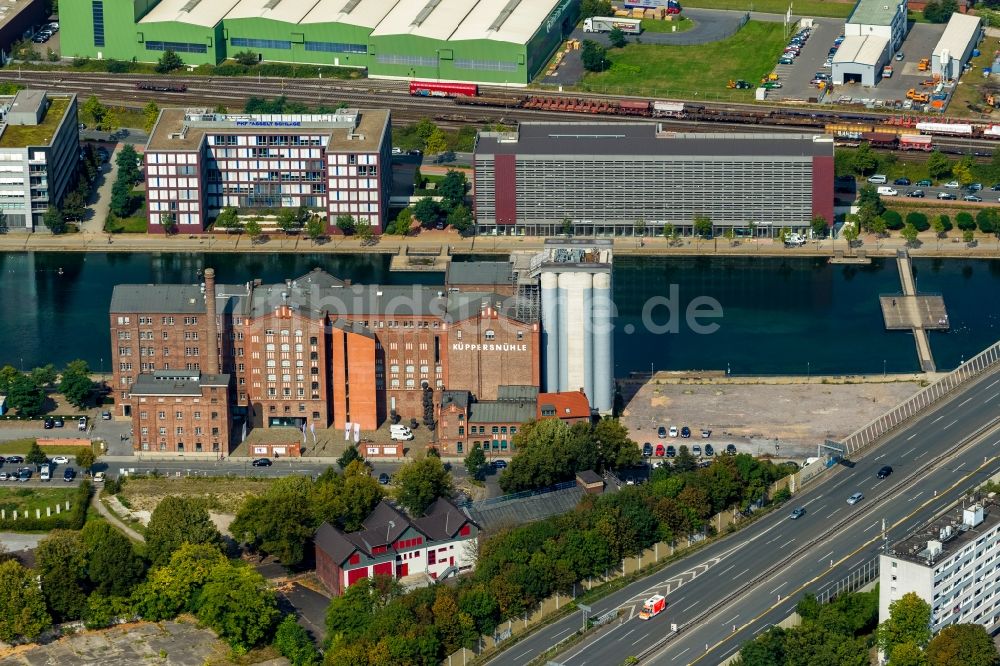 Luftbild Duisburg - MKM Museum Küppersmühle in Duisburg im Bundesland Nordrhein-Westfalen