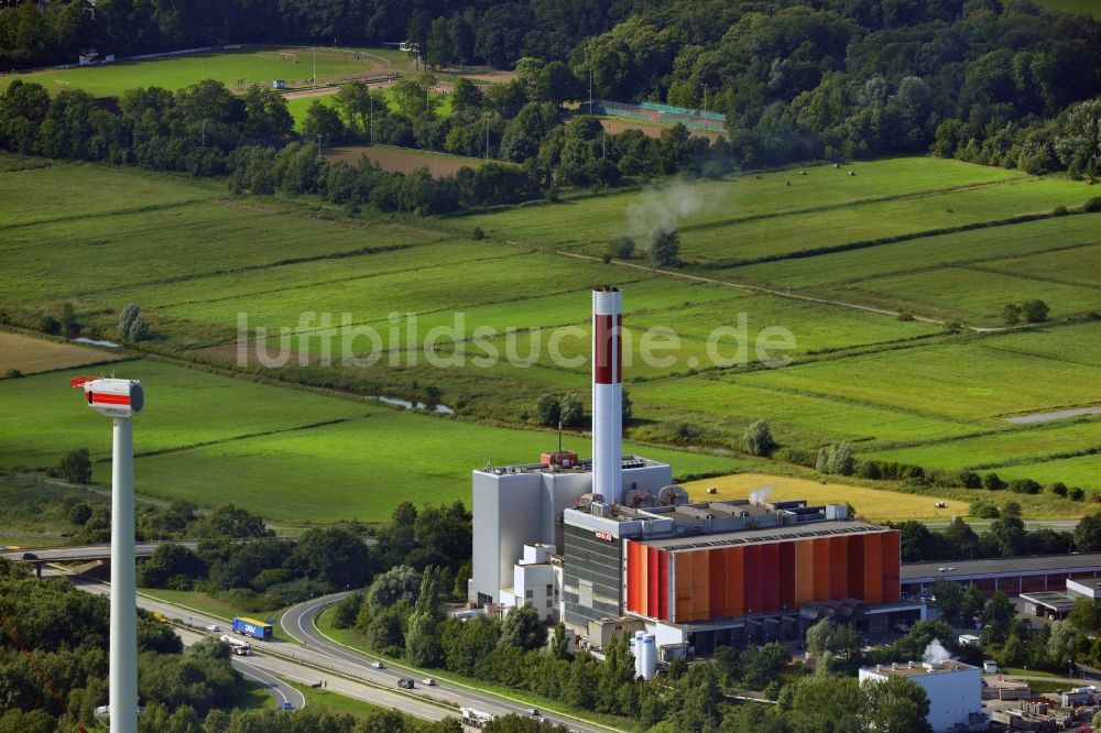 Luftaufnahme Bremerhaven - Müll- Heizkraftwerk der BEG Bremerhavener Entsorgungsgesellschaft mbH in Bremerhaven im Bundesland Niedersachsen