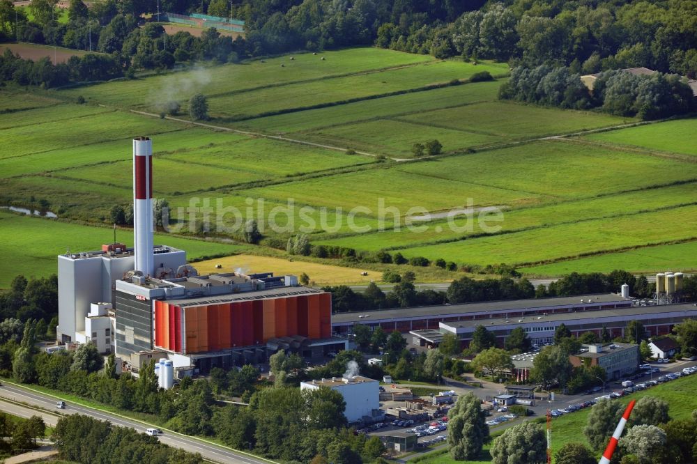 Bremerhaven von oben - Müll- Heizkraftwerk der BEG Bremerhavener Entsorgungsgesellschaft mbH in Bremerhaven im Bundesland Niedersachsen