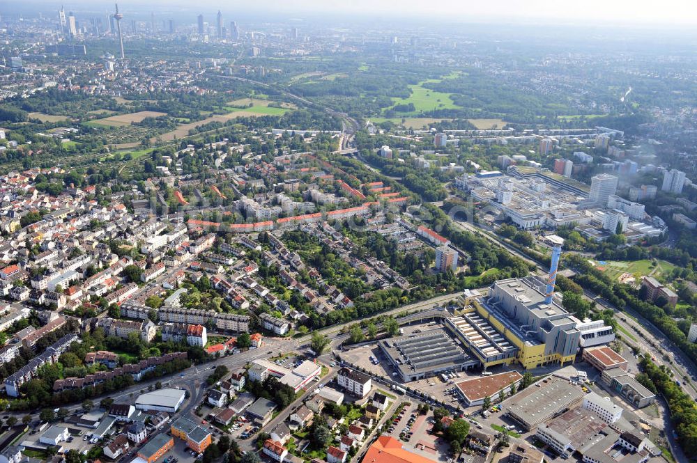 Luftbild Frankfurt am Main - Müllheizkraftwerk der FES GmbH Frankfurt / Main in Hessen