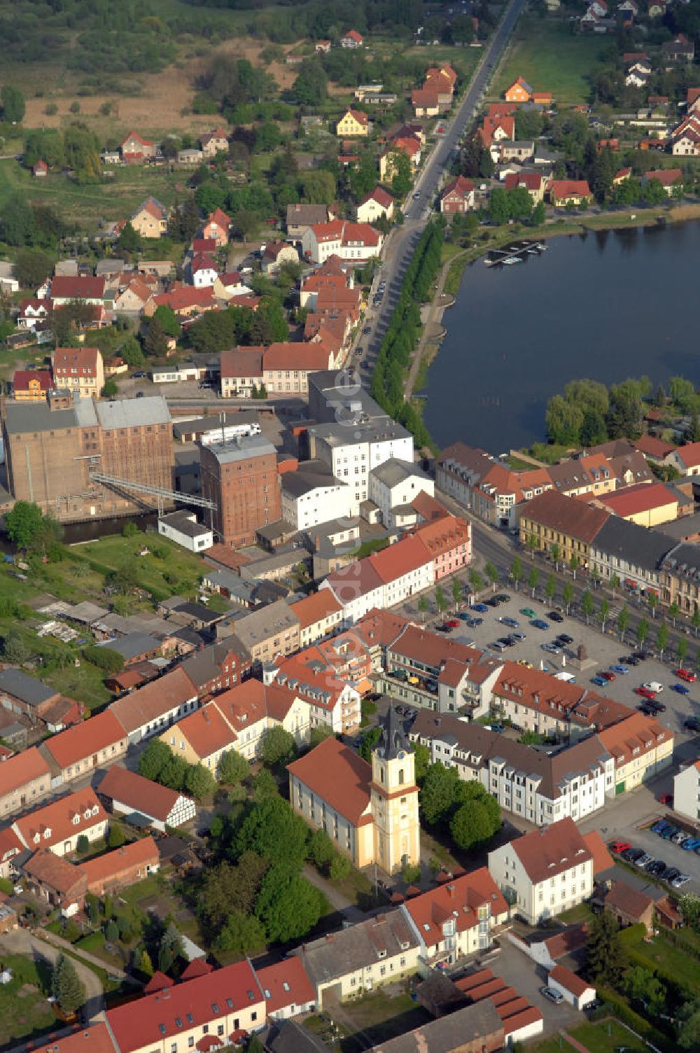 Luftbild Müllrose - Müllrose am Großen Müllroser See