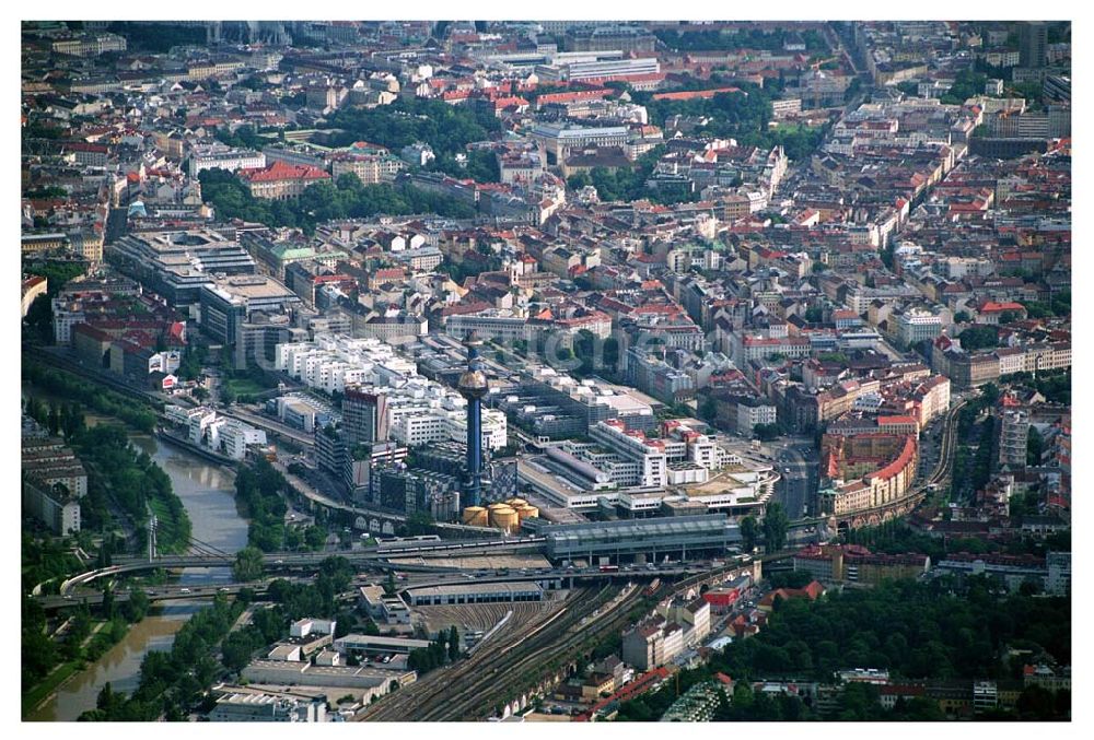 Luftbild Wien (Österreich) - Müllverbrennungsanlage Hundertwasser in Alsergrund - Wien (Österreich)