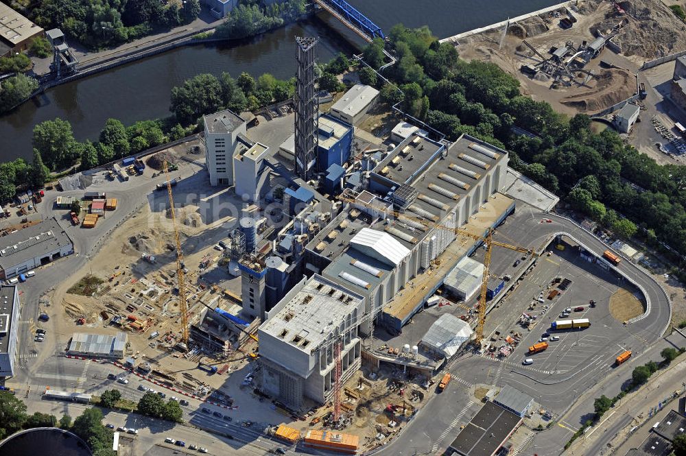 Luftaufnahme Berlin - Müllverbrennungsanlage Ruhleben