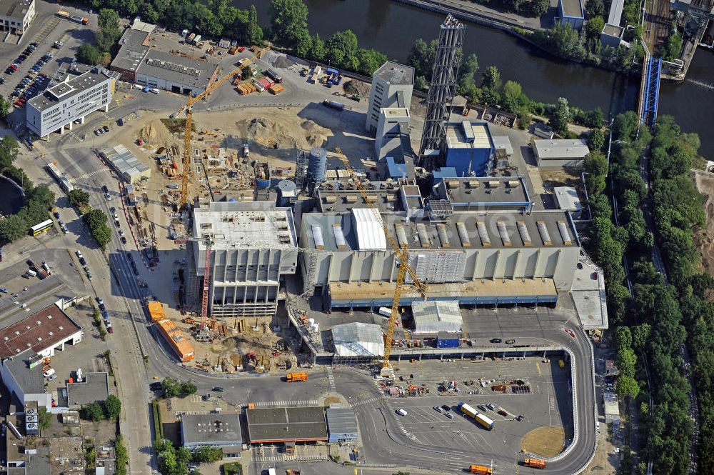 Berlin von oben - Müllverbrennungsanlage Ruhleben