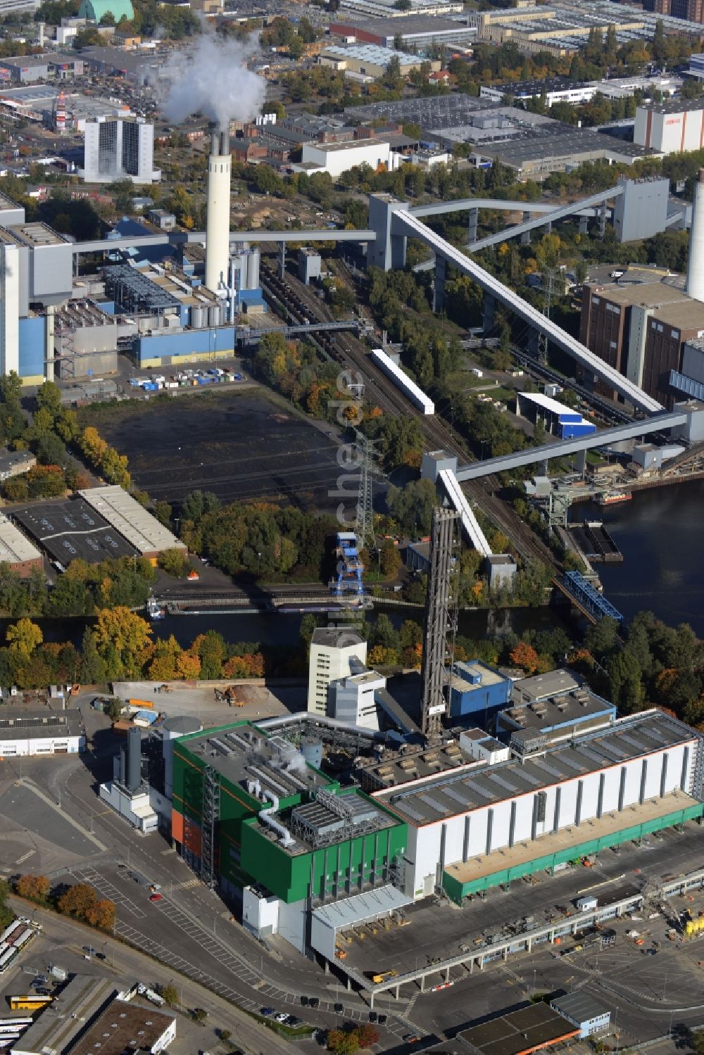 Luftbild Berlin - Müllverbrennungsanlage Ruhleben der Berliner Stadtreinigung (BSR) in Berlin-Spandau