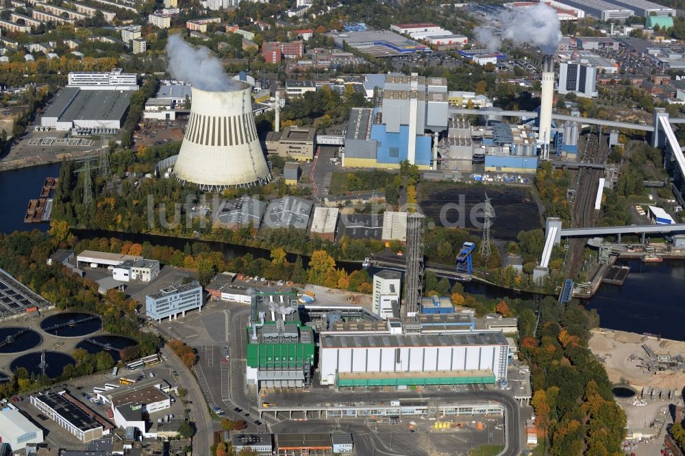 Luftaufnahme Berlin - Müllverbrennungsanlage Ruhleben der Berliner Stadtreinigung (BSR) in Berlin-Spandau