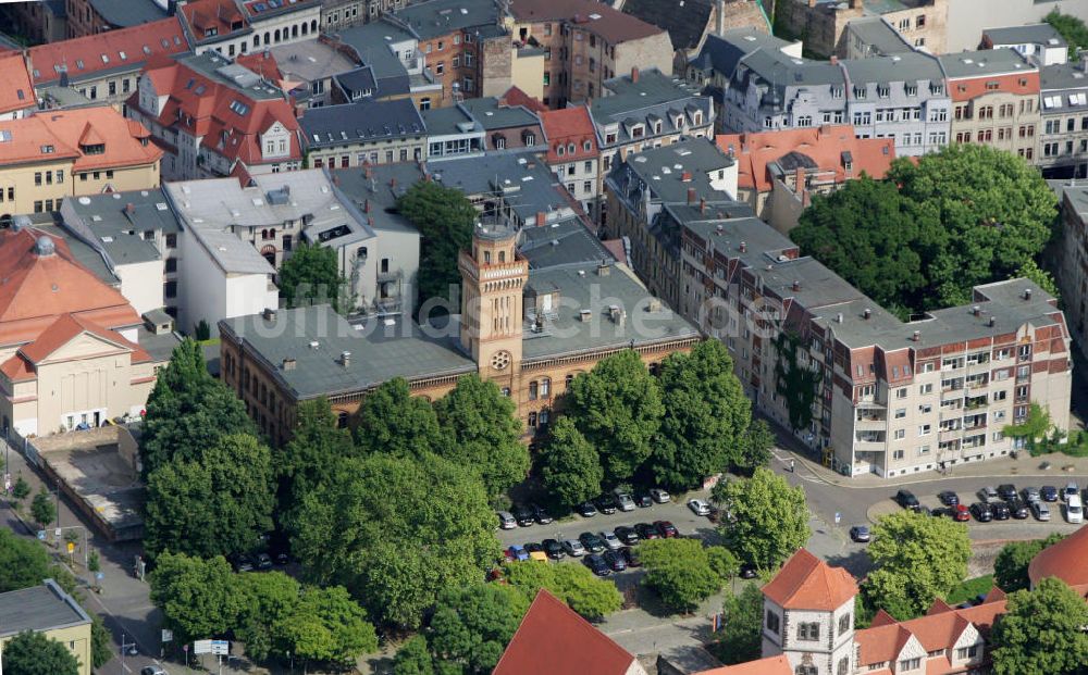 Halle / Saale aus der Vogelperspektive: MLU Institut für Physik in Halle