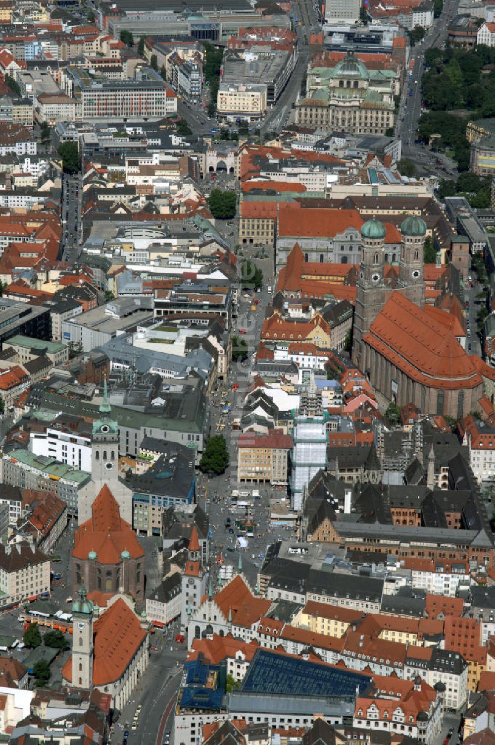 München von oben - München Altstadtansicht