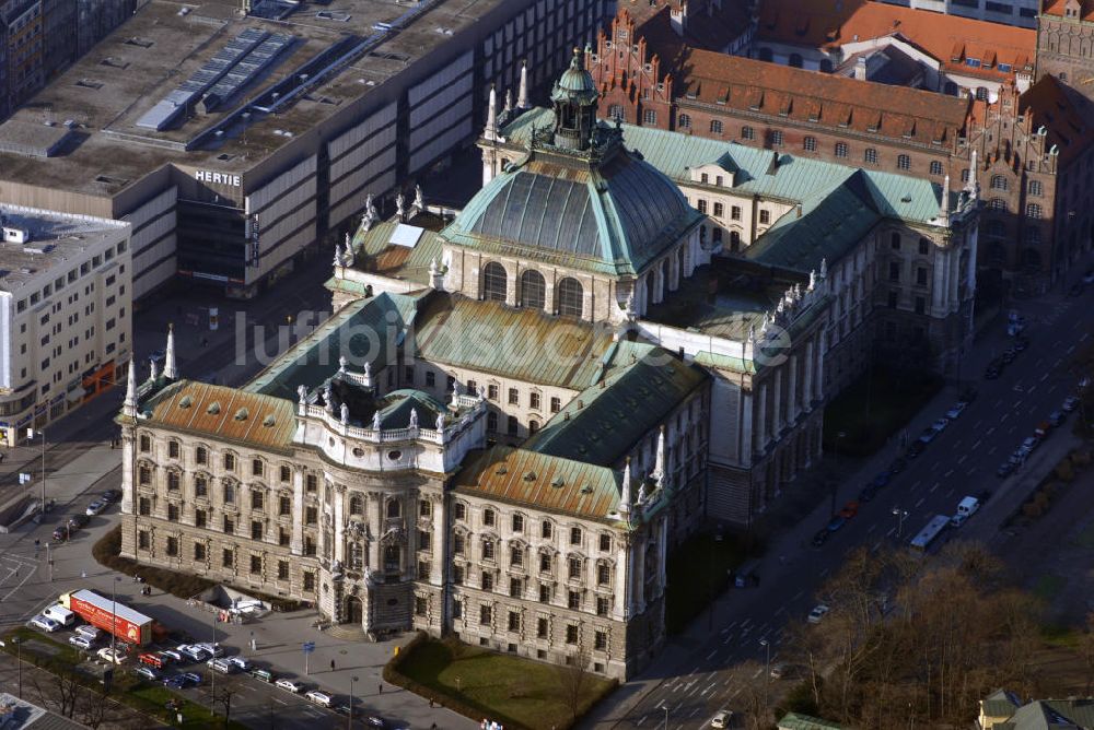 Luftaufnahme München - München Blick auf den Justizpalast