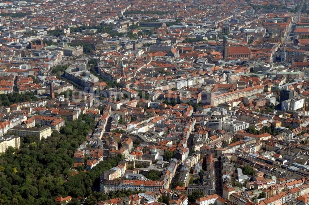 Luftbild München - Münchener Altstadt