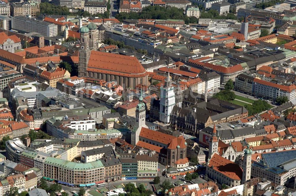 München von oben - Münchener Altstadt