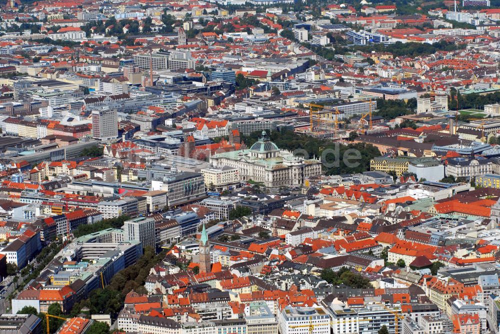 München aus der Vogelperspektive: Münchener Innenstadt