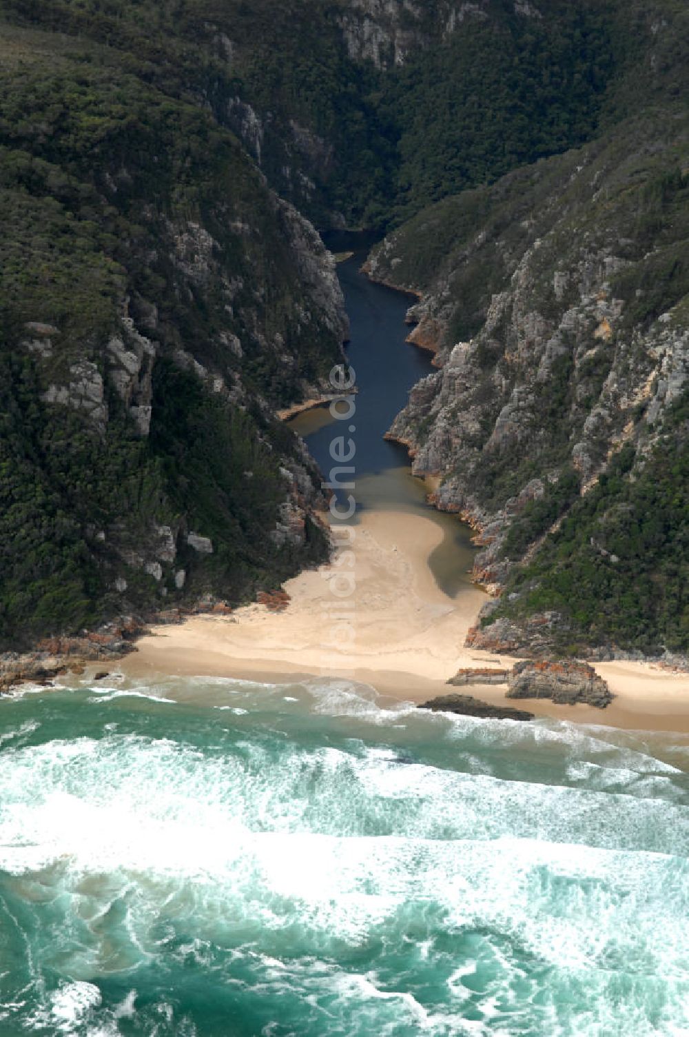 GOUKAMMA von oben - Mündung des Goukamma River in der Provinz Westkap in Südafrika