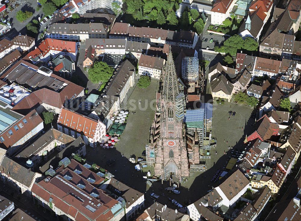 Freiburg von oben - Münster zu Freiburg