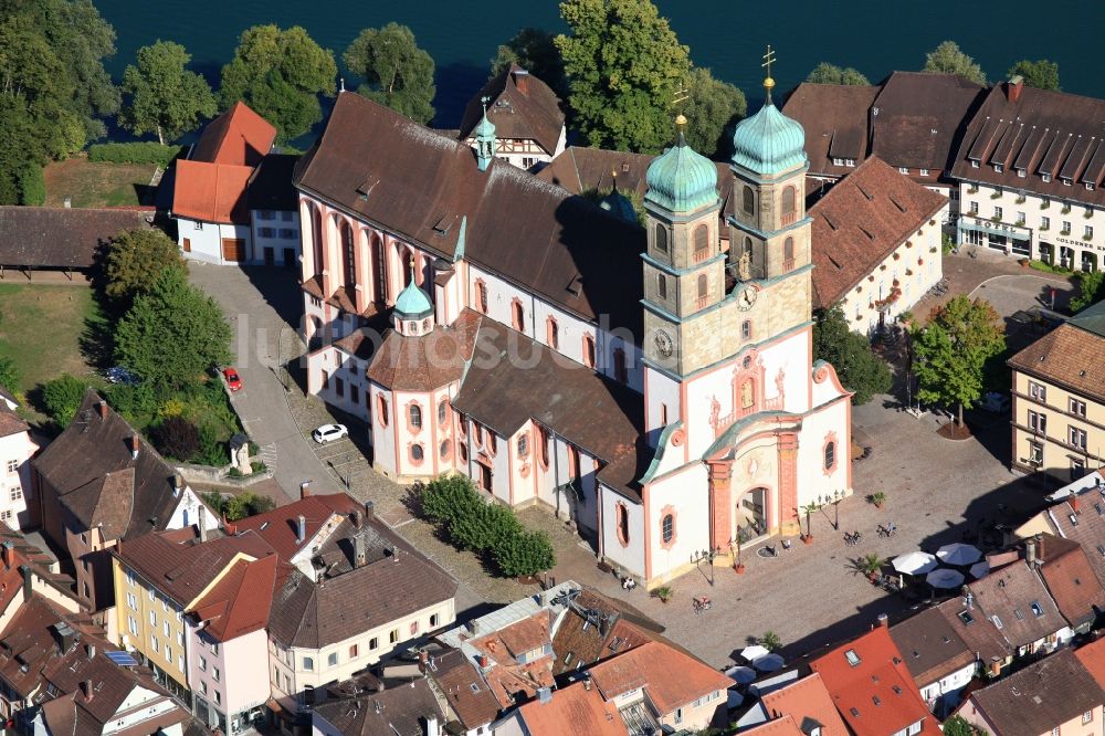 Luftbild Bad Säckingen - Münster St. Fridolin im Altstadt- Zentrum in Bad Säckingen im Bundesland Baden-Württemberg