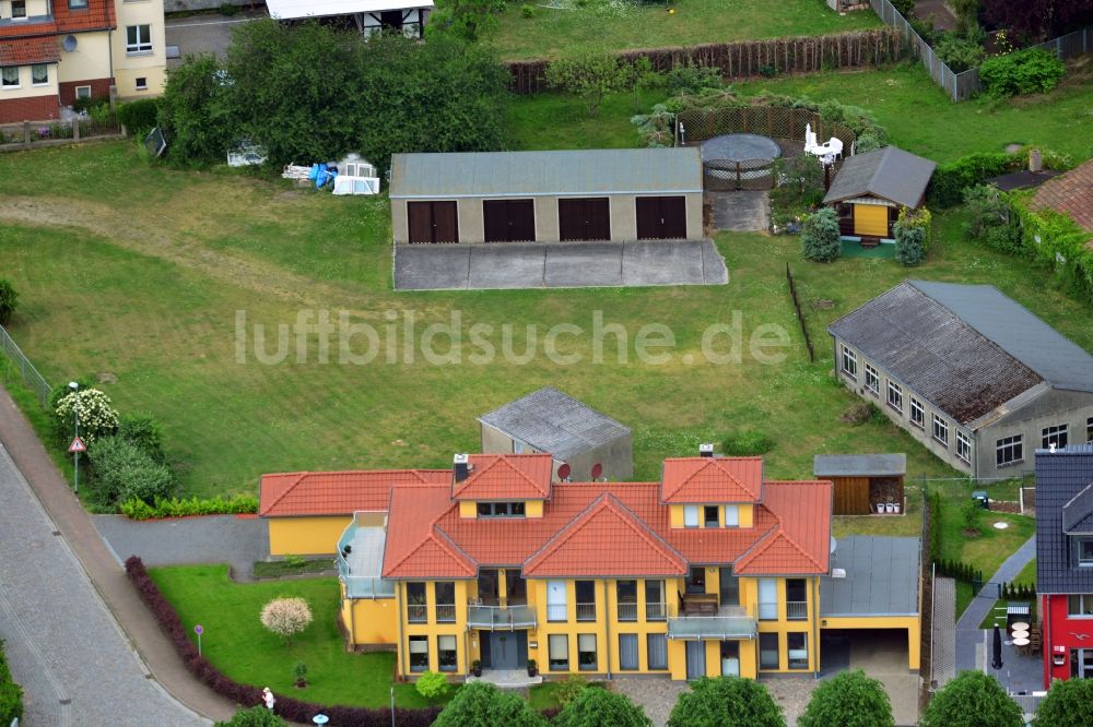 Luftbild Wittenberge - Modernes Reihenhaus - Zweifamilienhaus am Hafen in Wittenberge im Bundesland Brandenburg