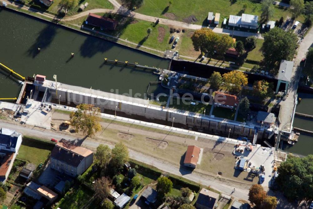 Luftbild Wernsdorf - Modernisierte Schleuse in Wernsdorf