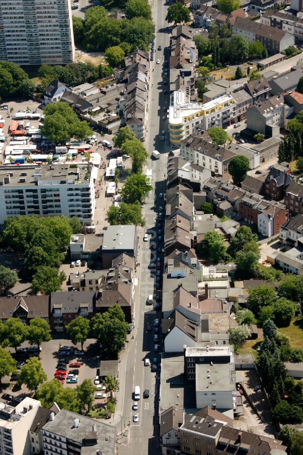 Luftaufnahme Duisburg - Moerser Straße in Duisburg im Bundesland Nordrhein-Westfalen