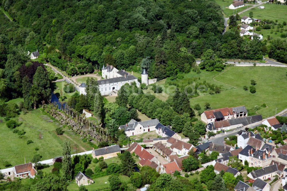 Monteaux von oben - Monteaux im Loiretal