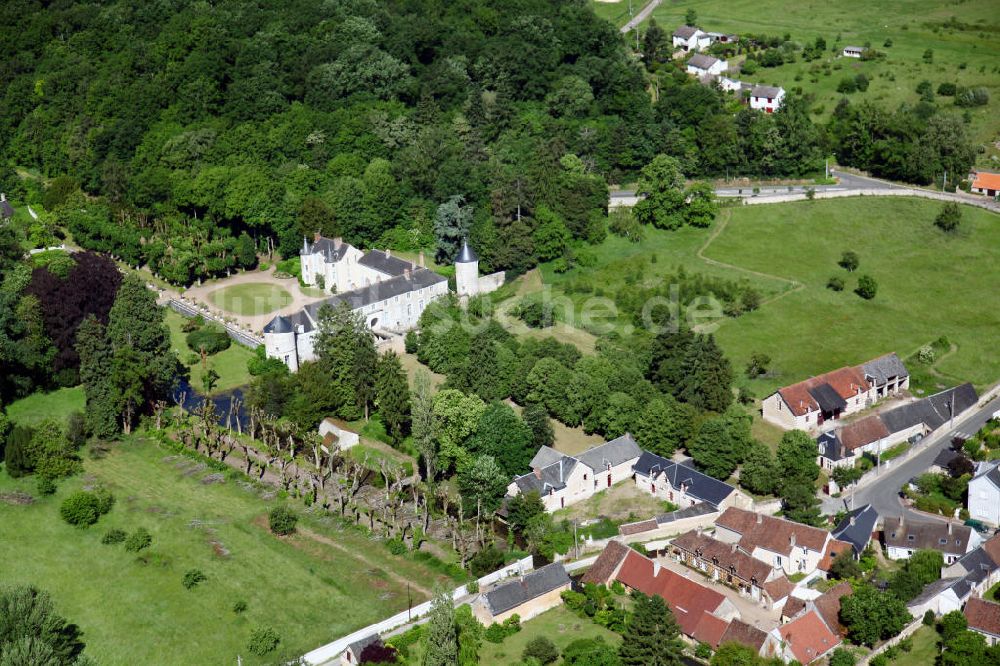 Monteaux aus der Vogelperspektive: Monteaux im Loiretal