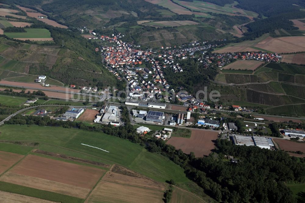 Luftbild Monzingen - Monzingen Verbandsgemeinde Bad Sobernheim im Bundesland Rheinland-Pfalz