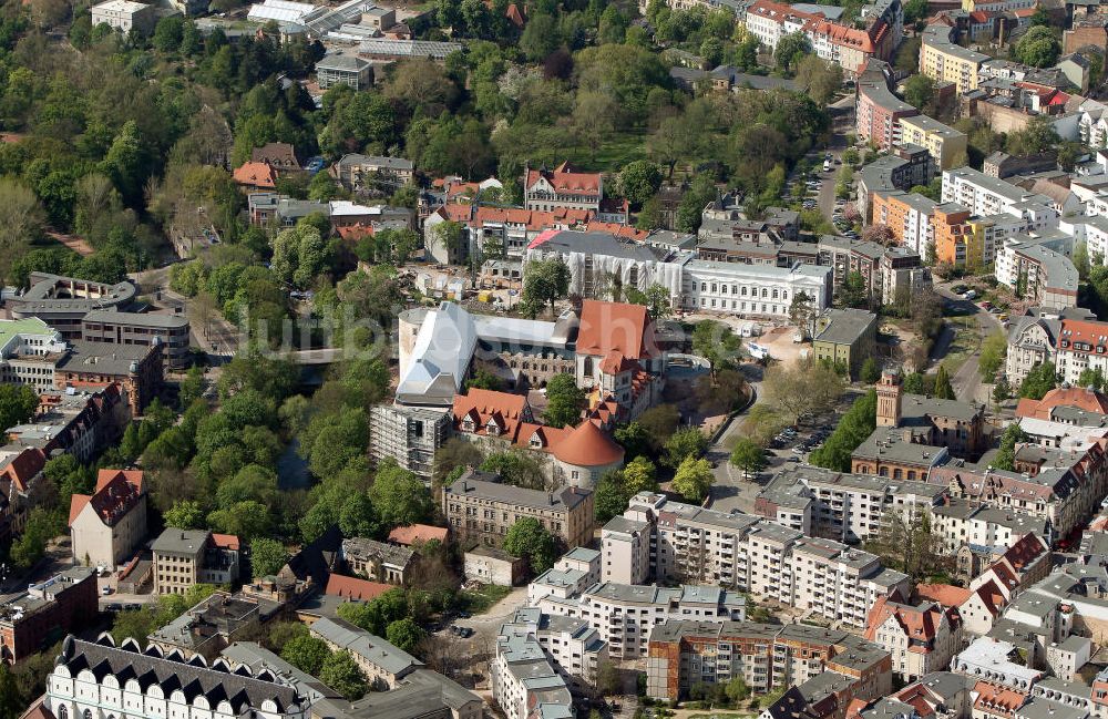 Halle Saale von oben - Moritzburg Halle / Saale