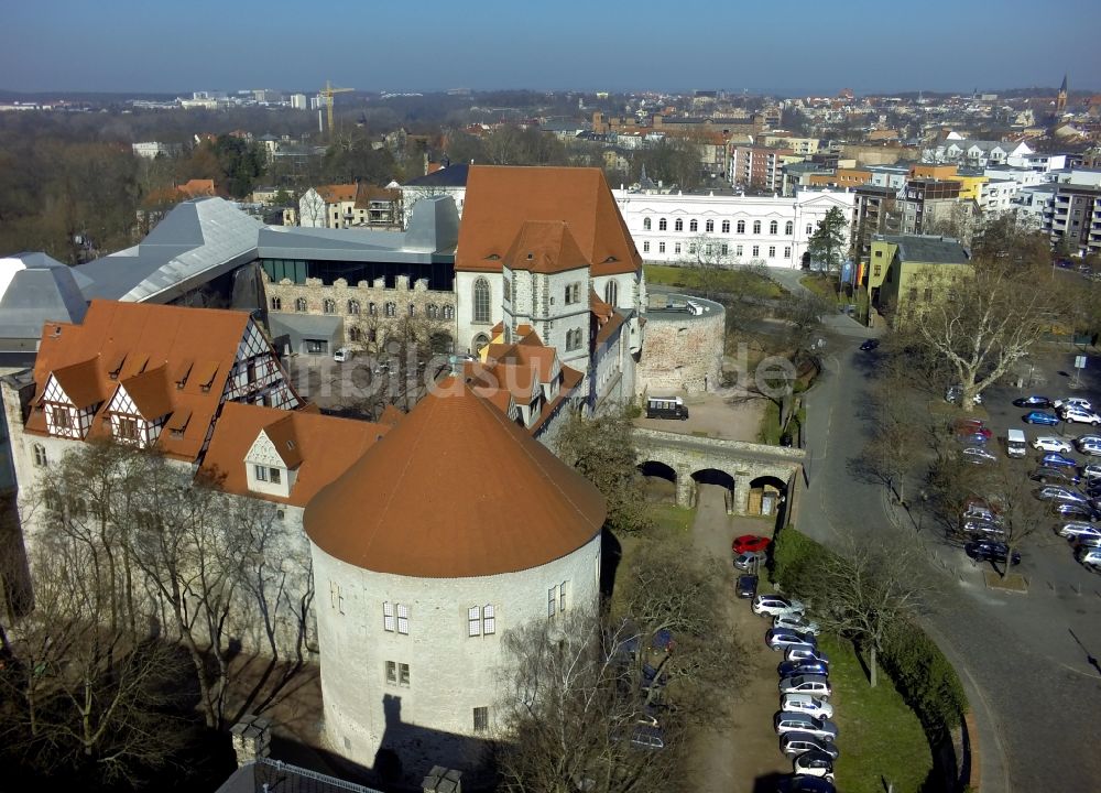 Halle / Saale von oben - Moritzburg in Halle (Saale) im Bundesland Sachsen-Anhalt