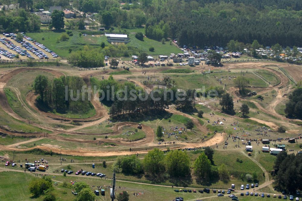 Luftbild Wriezen - Moto-Cross-Veranstaltung in Wriezen