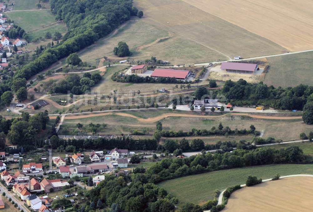 Luftaufnahme Geisleden - Motocross- Gelände bei Geisleden in Thüringen