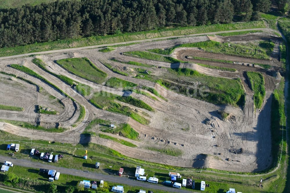 Luftbild Luckau - Motocross Strecke Luckau/Alteno MSC Luckau in Luckau im Bundesland Brandenburg, Deutschland