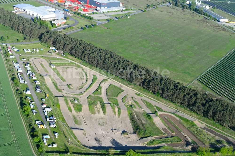 Luftbild Luckau - Motocross Strecke Luckau/Alteno MSC Luckau in Luckau im Bundesland Brandenburg, Deutschland