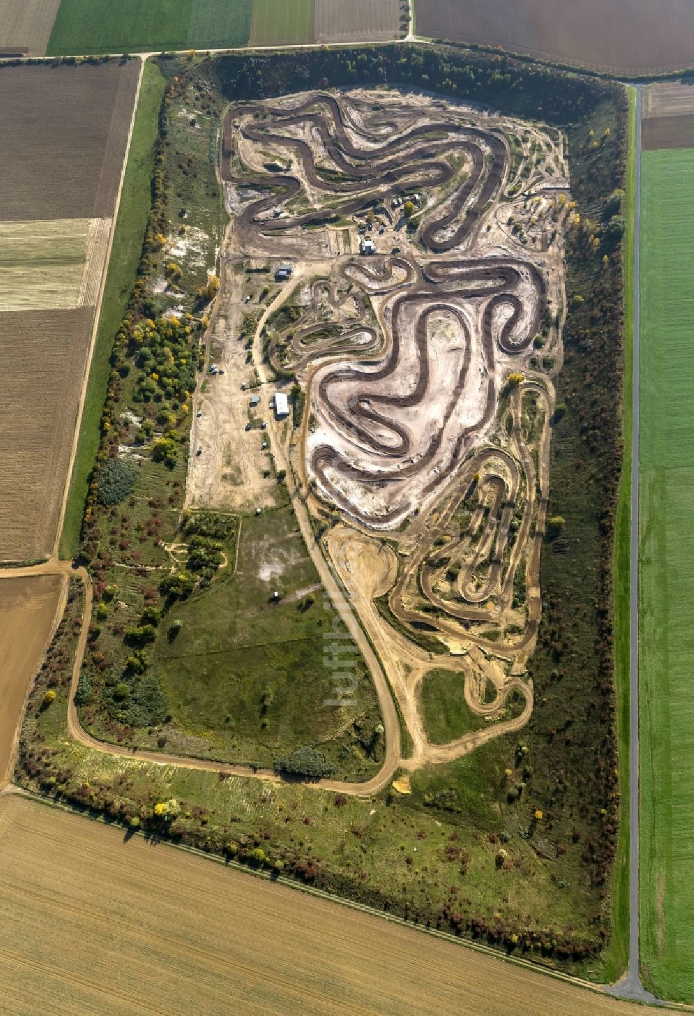 Luftbild Grevenbroich - Motocrossgelände Grevenbroich im Bundesland Nordrhein-Westfalen NRW