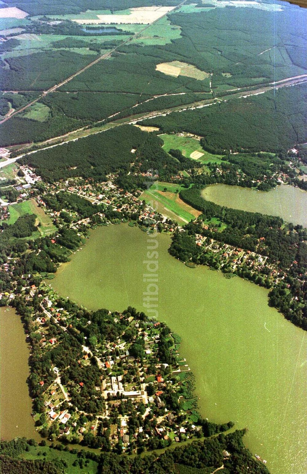 Motzen von oben - Motzener See