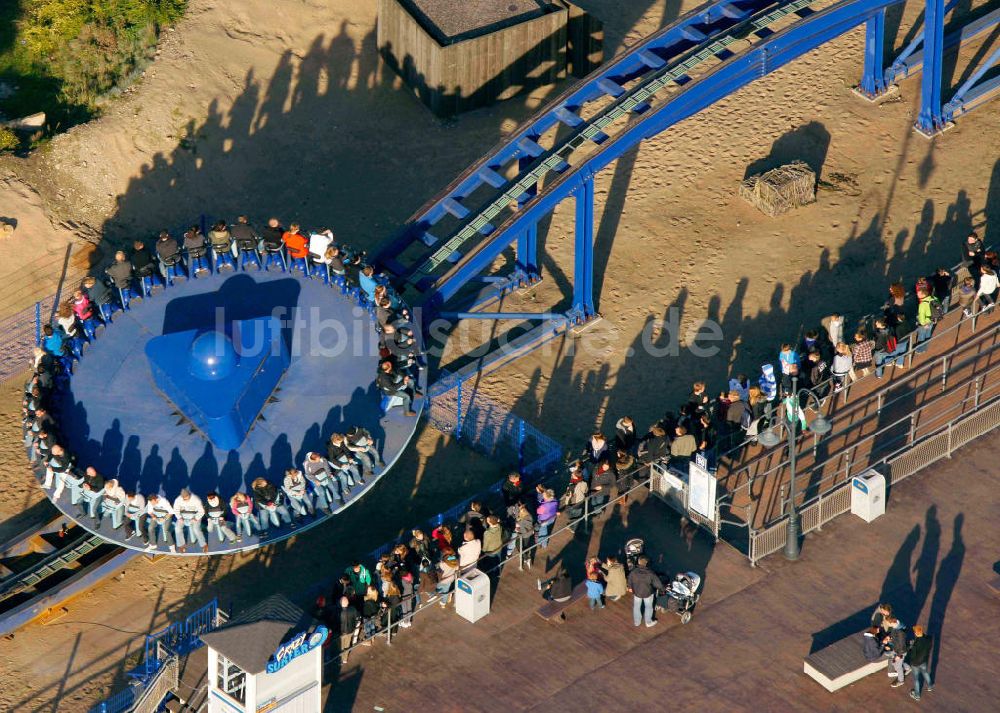 Bottrop - Kirchhellen aus der Vogelperspektive: Movie Park Germany Bottrop-Kirchhellen