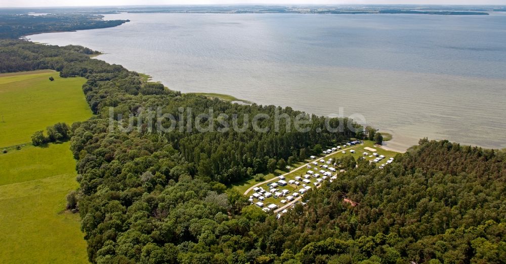 Rechlin OT Boek von oben - Müritz im Ortsteil Boek in Rechlin im Bundesland Mecklenburg-Vorpommern