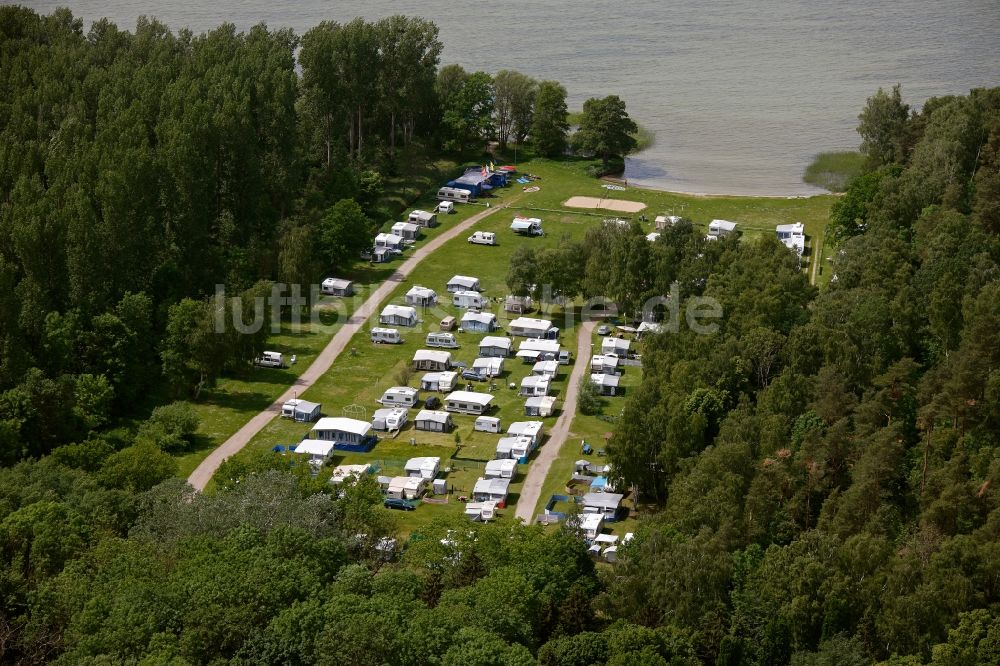 Luftaufnahme Rechlin OT Boek - Müritz im Ortsteil Boek in Rechlin im Bundesland Mecklenburg-Vorpommern