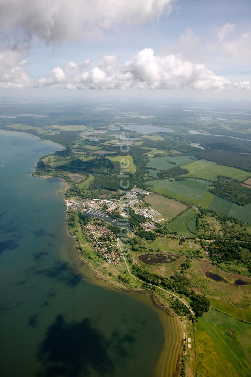 Rechlin aus der Vogelperspektive: Müritz in Rechlin im Bundesland Mecklenburg-Vorpommern