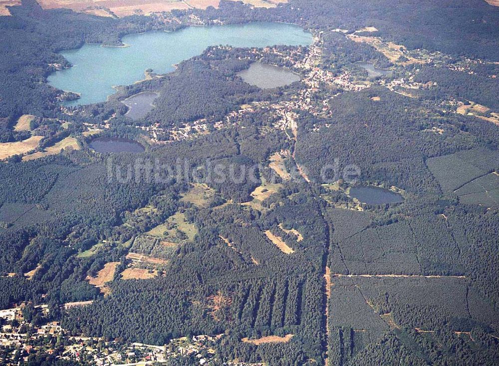 Luftaufnahme Buckow / Märkische Schweiz - Märkische Schweiz bei Buckow aus einer Flughöhe von 4000 ft GND