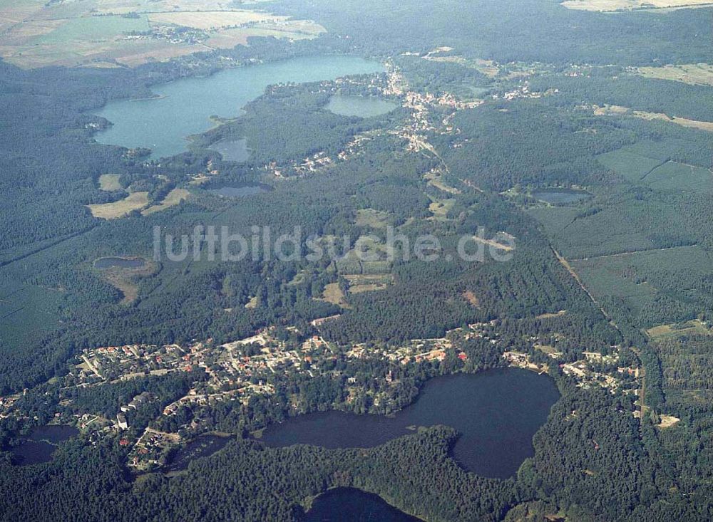 Luftbild Buckow / Märkische Schweiz - Märkische Schweiz bei Buckow aus einer Flughöhe von 4000 ft GND