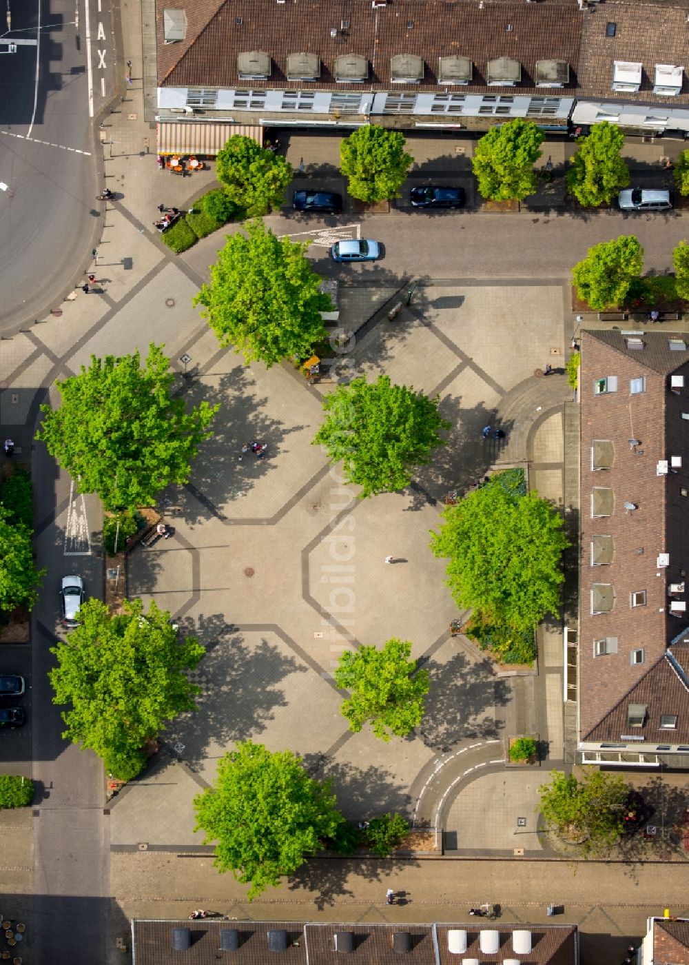 Luftaufnahme Schwelm - Märkischer Platz im Innenstadt- Zentrum in Schwelm im Bundesland Nordrhein-Westfalen