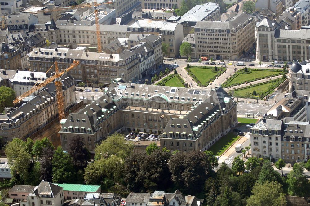 Luxemburg von oben - Märtyrerplatz