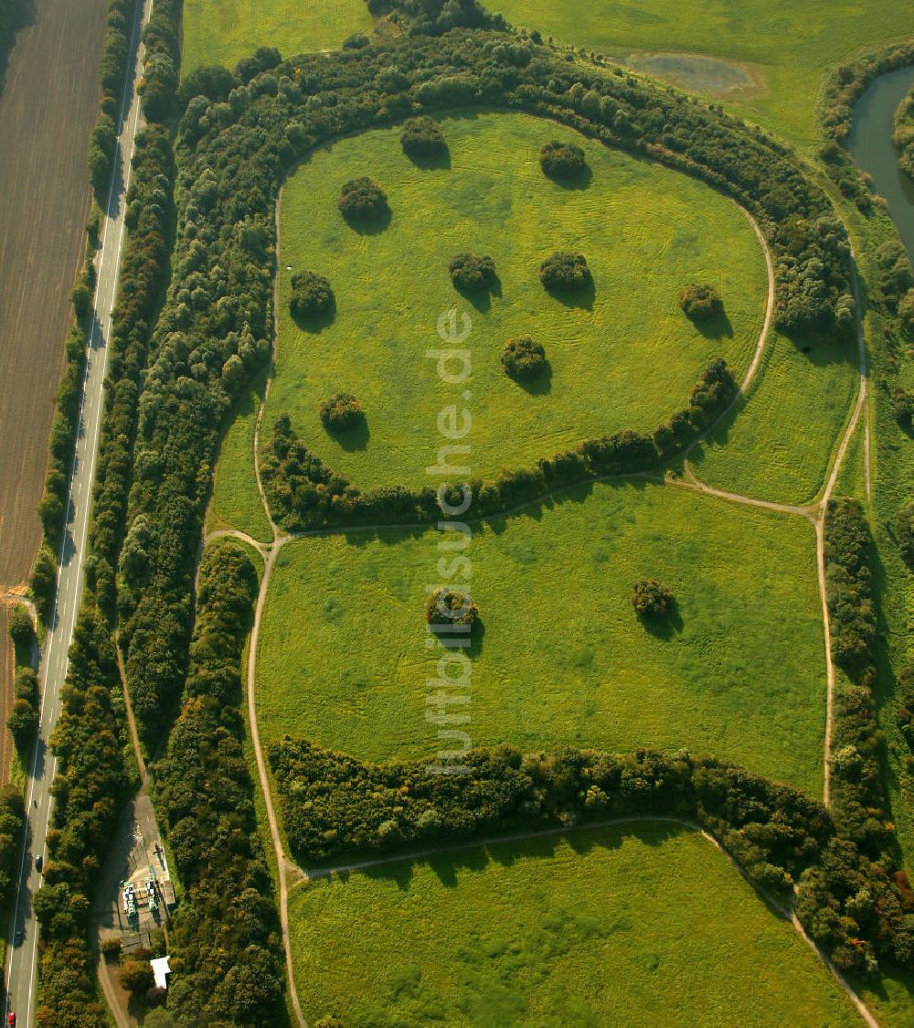 Bergkamen von oben - Muelldeponie Bergkamen