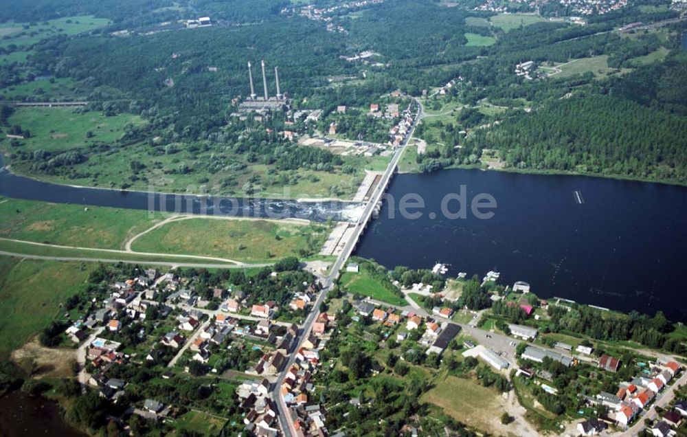 Friedersdorf (Sachsen-Anhalt) von oben - Muldestausee - Friedersdorf (Sachsen-Anhalt)